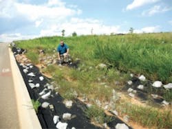Reviewing A Geotextile Lined Ditch 300x225 Reviewing A Geotextile Lined Ditch 300x225