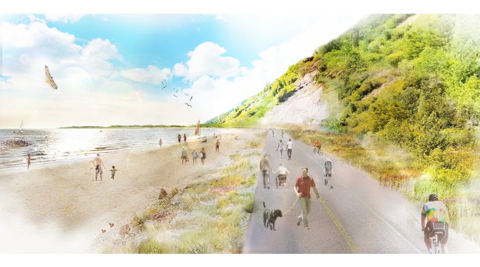 A concept image of what Bluffer&rsquo;s Park Beach, part of the Scarborough Waterfront Project&rsquo;s West Segment, could look like when complete.