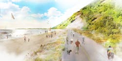 A concept image of what Bluffer&rsquo;s Park Beach, part of the Scarborough Waterfront Project&rsquo;s West Segment, could look like when complete.