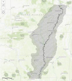 An overview map of planned flight lines for the upcoming Mississippi Alluvial Plain aerial survey. The map is also available online. An overview map of planned flight lines for the upcoming Mississippi Alluvial Plain aerial survey. The map is also available online.