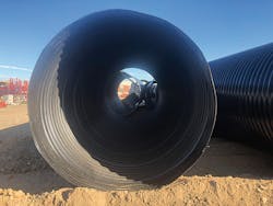 Contech pipes ready for installation Contech pipes ready for installation