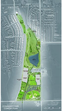 Severance Community Park concept plan Severance Community Park concept plan