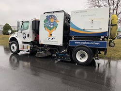 Washington County also uses the sweeper to promote the Clean County Initiative. Washington County also uses the sweeper to promote the Clean County Initiative.