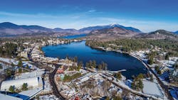 Freeze up of Mirror Lake in November, 2017 Freeze up of Mirror Lake in November, 2017
