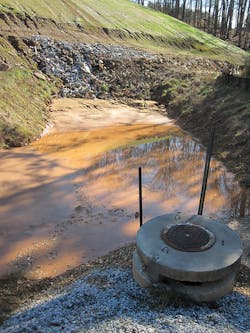 Small or large, sediment basins have the same problem—how to remove the sediment and what to do with it afterwards. Small or large, sediment basins have the same problem—how to remove the sediment and what to do with it afterwards.