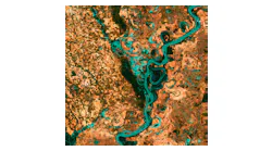 The Mississippi River from above.