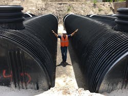 DuroMaxx SRP was used in areas with high water tables, providing a watertight system. DuroMaxx SRP was used in areas with high water tables, providing a watertight system.