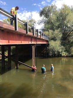 Installing monitoring stations on the Cache La Poudre River Installing monitoring stations on the Cache La Poudre River