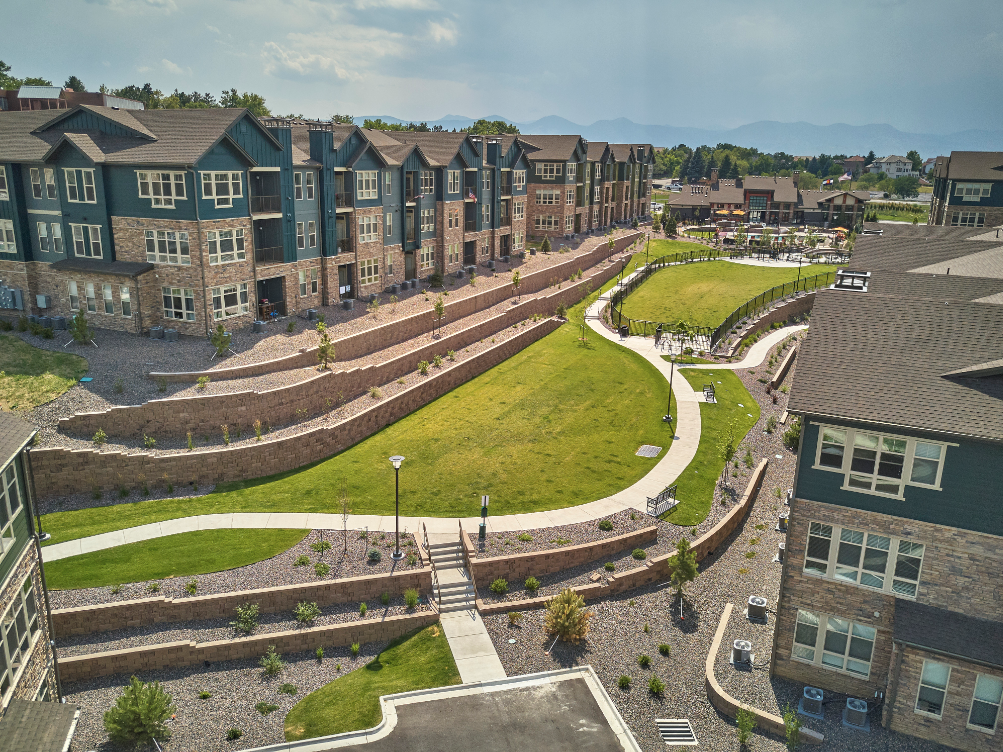 The completed Alta Pinehurst Apartments project