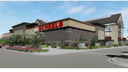 A rendering of the completed retail store A rendering of the completed retail store