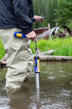 Water quality sampling with VuSitu software from In-Situ.