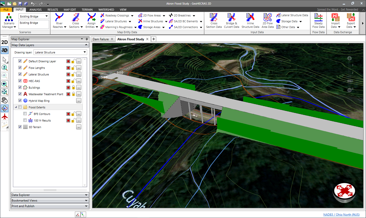 3 D Bridge Structure