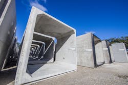 Oldcastle supplied over 7,300 feet of box culvert pieces in a range of sizes. Oldcastle supplied over 7,300 feet of box culvert pieces in a range of sizes.