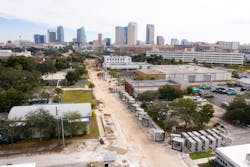 The Cypress Street Outfall project during construction. The Cypress Street Outfall project during construction.