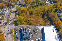 A gravel wetland installed in the Berry Brook watershed A gravel wetland installed in the Berry Brook watershed