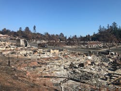 The Fountain Grove neighborhood after the 2018 Tubbs Fire The Fountain Grove neighborhood after the 2018 Tubbs Fire