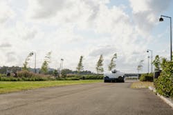 The Tormbia Free, an electric autonomous street sweeper. The Tormbia Free, an electric autonomous street sweeper.