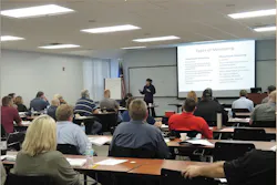 Rebecca Forman teaches an in-person class before the COVID-19 pandemic.