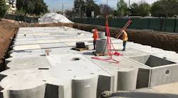Installing a large detention unit
