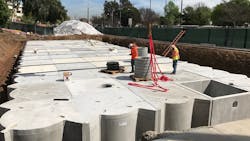 Installing a large detention unit Installing a large detention unit