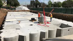 Installing a large detention unit Installing a large detention unit