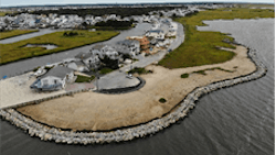 Iowa Court after construction of the living shoreline. Iowa Court after construction of the living shoreline.
