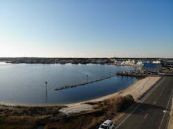 South Green Street after construction. South Green Street after construction.