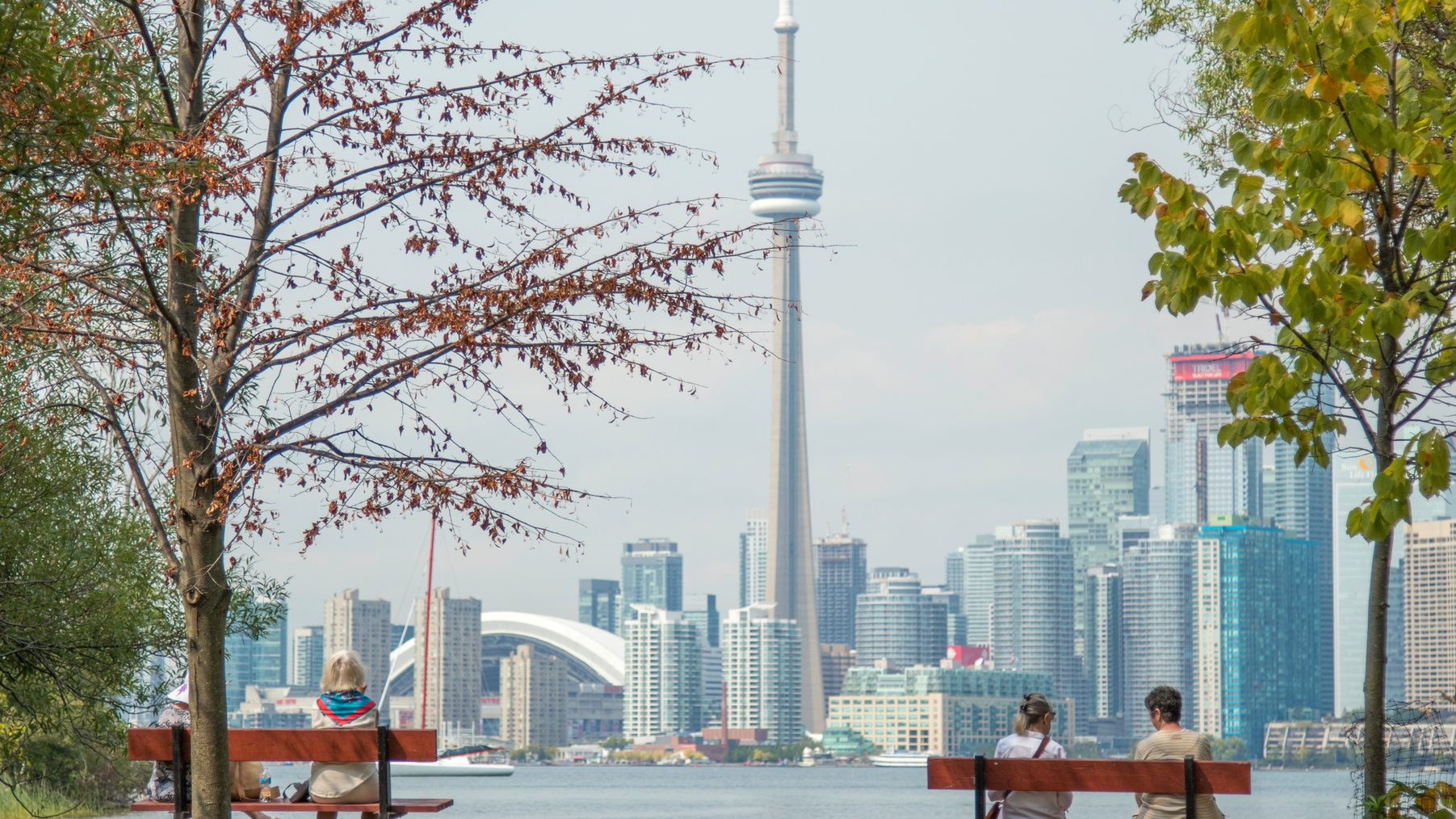 Skyline of Toronto, Canada. The city was mention in Canada's Budget 2021 for its outstanding commitment to natural infrastructure.