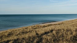 Lake Michigan shoreline. Lake Michigan shoreline.