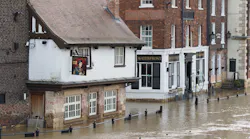 2020 flooding in York, UK.