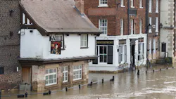 2020 flooding in York, UK. 2020 flooding in York, UK.