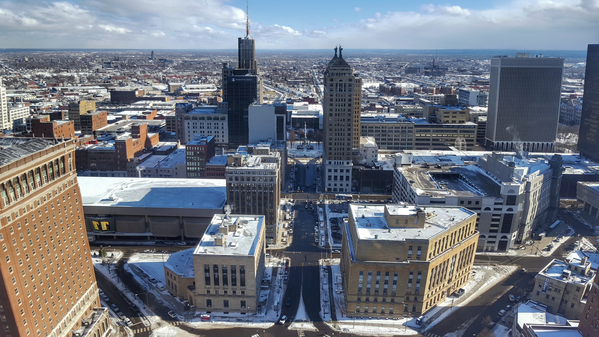 Skyline of Buffalo, NY.