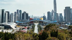 Skyline of Shenzhen, China. Skyline of Shenzhen, China.