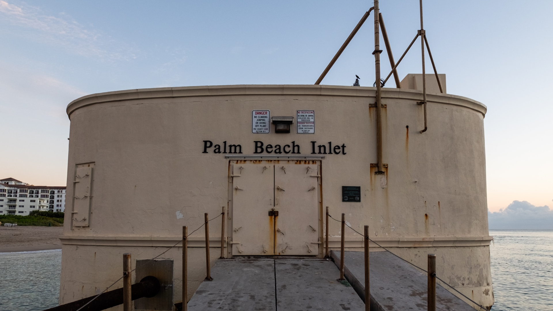 The Palm Beach Inlet Pumphouse in Florida.