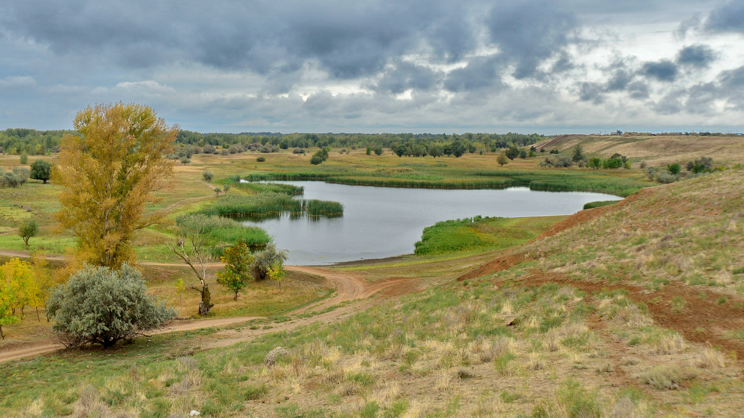 View of a Russian floodplain.