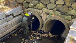 During stream walking surveys, crews can geolocate data points on sediment buildup, vegetation overgrowth, outfall condition, debris, retaining wall condition, bank erosion, and culvert condition to better understand the functionality of the stream and identify necessary infrastructure upgrades. During stream walking surveys, crews can geolocate data points on sediment buildup, vegetation overgrowth, outfall condition, debris, retaining wall condition, bank erosion, and culvert condition to better understand the functionality of the stream and identify necessary infrastructure upgrades.
