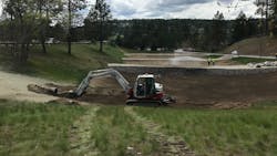 The concept featured a tiered infiltration bed system utilizing vegetated swales and drywells. The concept featured a tiered infiltration bed system utilizing vegetated swales and drywells.