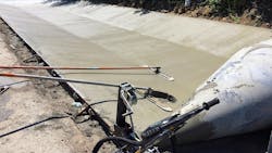 Curb Roller Manufacturing specifically designs products to get workers off their hands and knees into a more comfortable concrete pulling position. If the crews had done the whole project by hand, there would have been an increased potential for neck, knee and back injuries along the way. Curb Roller Manufacturing specifically designs products to get workers off their hands and knees into a more comfortable concrete pulling position. If the crews had done the whole project by hand, there would have been an increased potential for neck, knee and back injuries along the way.