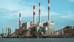A photo of an unnamed processing plant near Rhode Island; this photo does not represent Fought & Company.