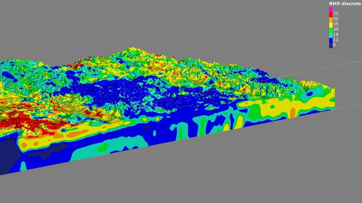 Sensing data processed and inverted in AGS Workbench software can then be combined in Seequent&rsquo;s Leapfrog Works to create a 3D model that gives a detailed overview of resources. The above image is a hydrogeological map of the subsurface of an aquifer in Nebraska.