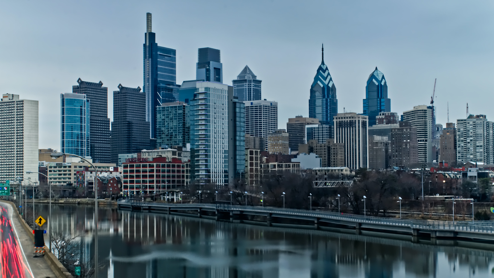 Cityscape of Philadelphia, which received the vast majority of stormwater project funding in this announcement.