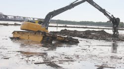 Using amphibious excavators, MAE can get into hard-to-reach areas.