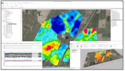 The AGS Workbench package is based on a GIS interface and includes dedicated data processing modules for various geophysical data types. The package integrates all workflow steps from processing the raw data to the final visualization and interpretation of the inversion models. The AGS Workbench package is based on a GIS interface and includes dedicated data processing modules for various geophysical data types. The package integrates all workflow steps from processing the raw data to the final visualization and interpretation of the inversion models.