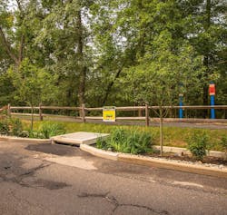 The TerraMod installation in Lakewood, N.J., uses minimal space to achieve significant stormwater management.