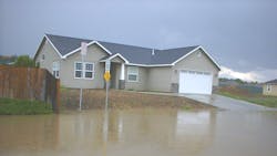 Failing infiltration systems caused street flooding in Yakima, Wash. Failing infiltration systems caused street flooding in Yakima, Wash.