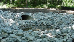 The Delaware Department of Transportation (DelDOT) was recently tasked with developing a design guidance document for pipe outfall protection to aid its designers for use on their design projects. The Delaware Department of Transportation (DelDOT) was recently tasked with developing a design guidance document for pipe outfall protection to aid its designers for use on their design projects.