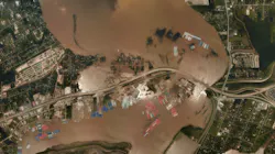 In 2017, Hurricane Harvey drove flooding of inland and coastal areas in and around Houston, Texas, as seen here. Extreme precipitation and a moderate, but long-lasting, storm surge produced a compound flood that inundated large sections of the city.