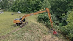 Removing sediment from a 2.25-mile stretch and an additional 840-foot span further down Drennan Ditch required special tools for the job.