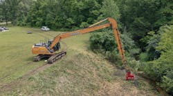 Removing sediment from a 2.25-mile stretch and an additional 840-foot span further down Drennan Ditch required special tools for the job.