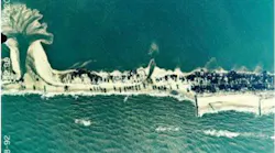 In 1992, water from the ocean side of a barrier island at Westhampton Beach washed over and into the bay side, creating a breach that quickly turned into a major inlet.